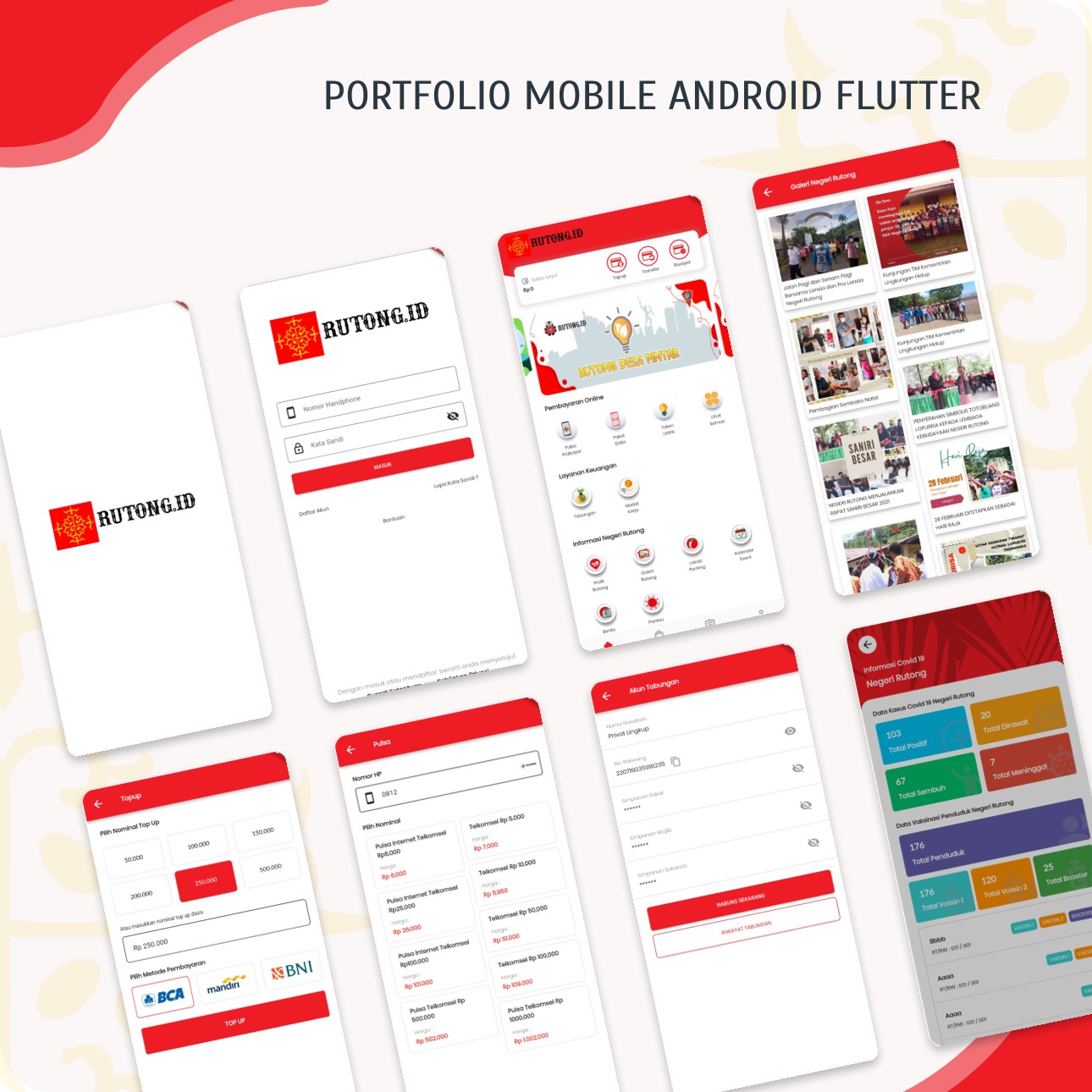 Rutong.ID - Smart Village Mobile Application