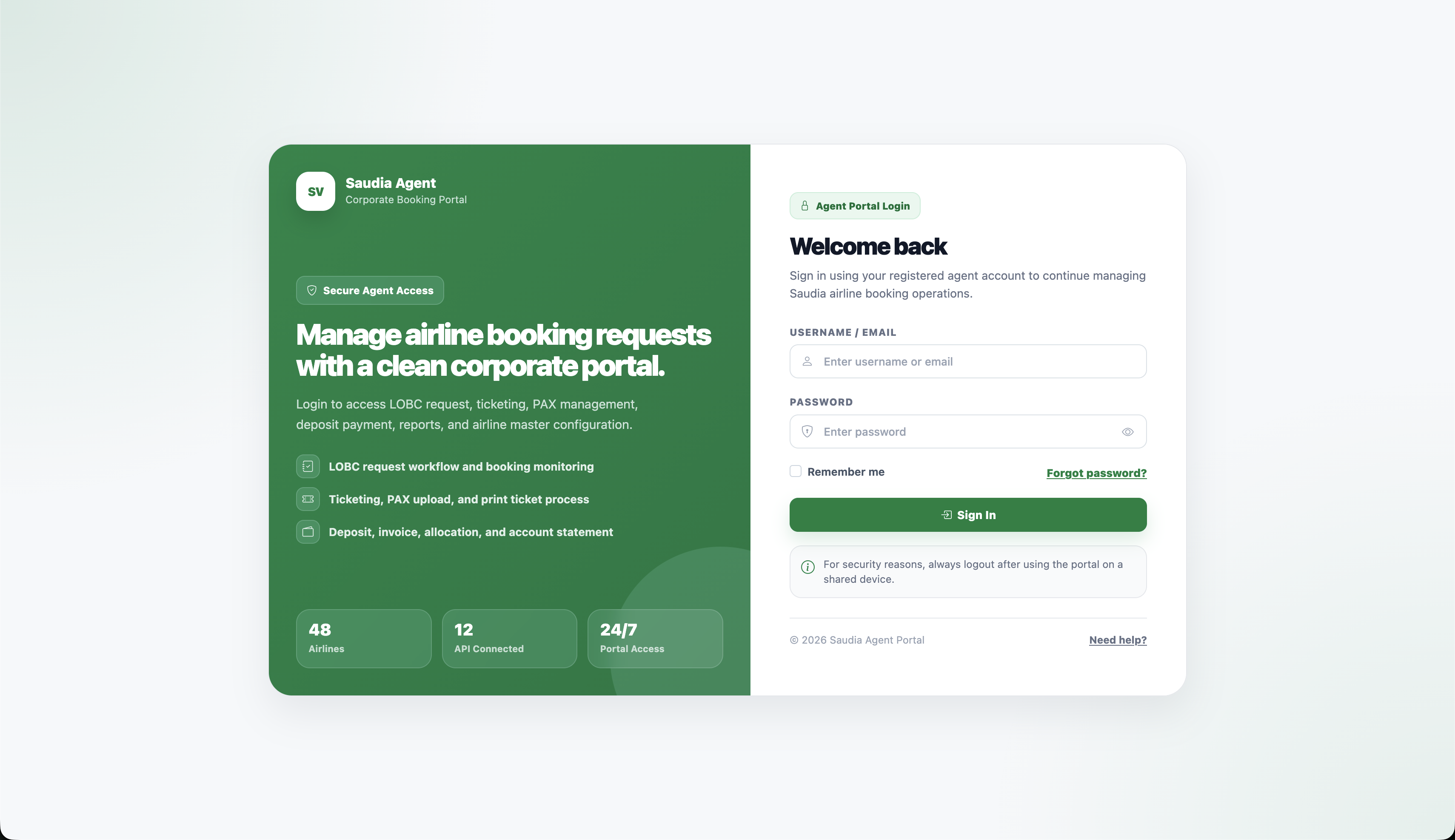 AGCIS - Saudia Airlines Group Booking Portal & Financial System